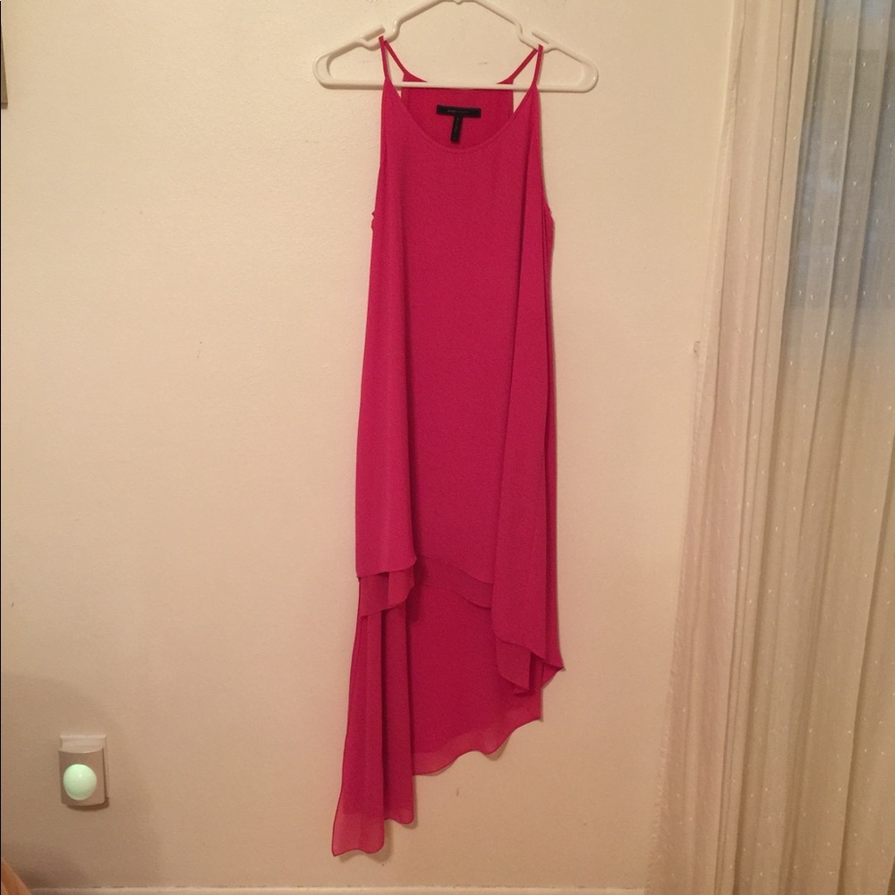 BCBG Maxazria Gorgeous Hot Pink Hi-Low Dress