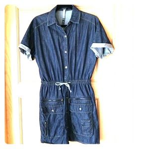 Denim short dress/tunic