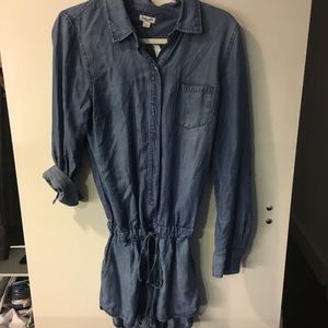 Splendid chambray romper