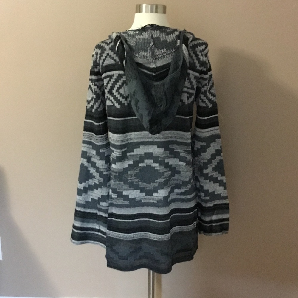 Hooded Knit Cardigan Sweater - Picture 5 of 6