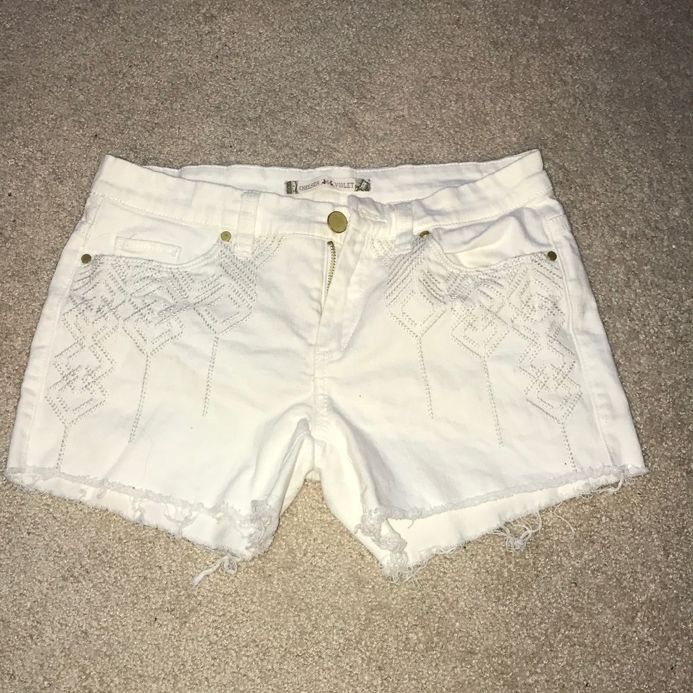 White demon shorts