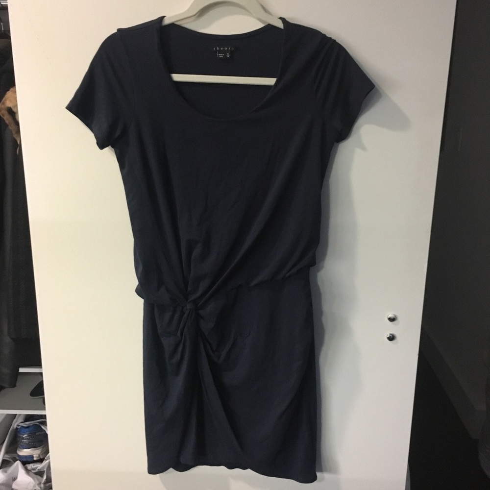 Theory twisted knot jersey dress