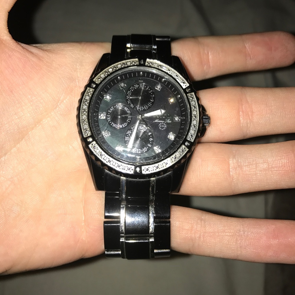 Bolova Black Diamond Marine Star watch