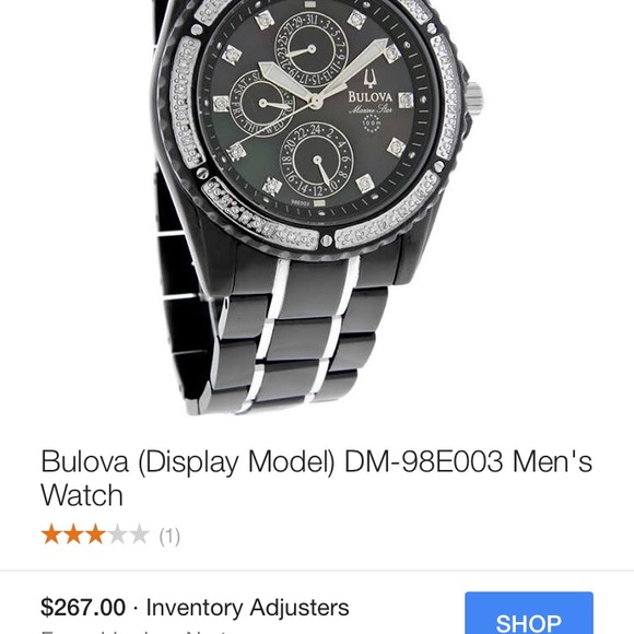 Bolova Black Diamond Marine Star watch