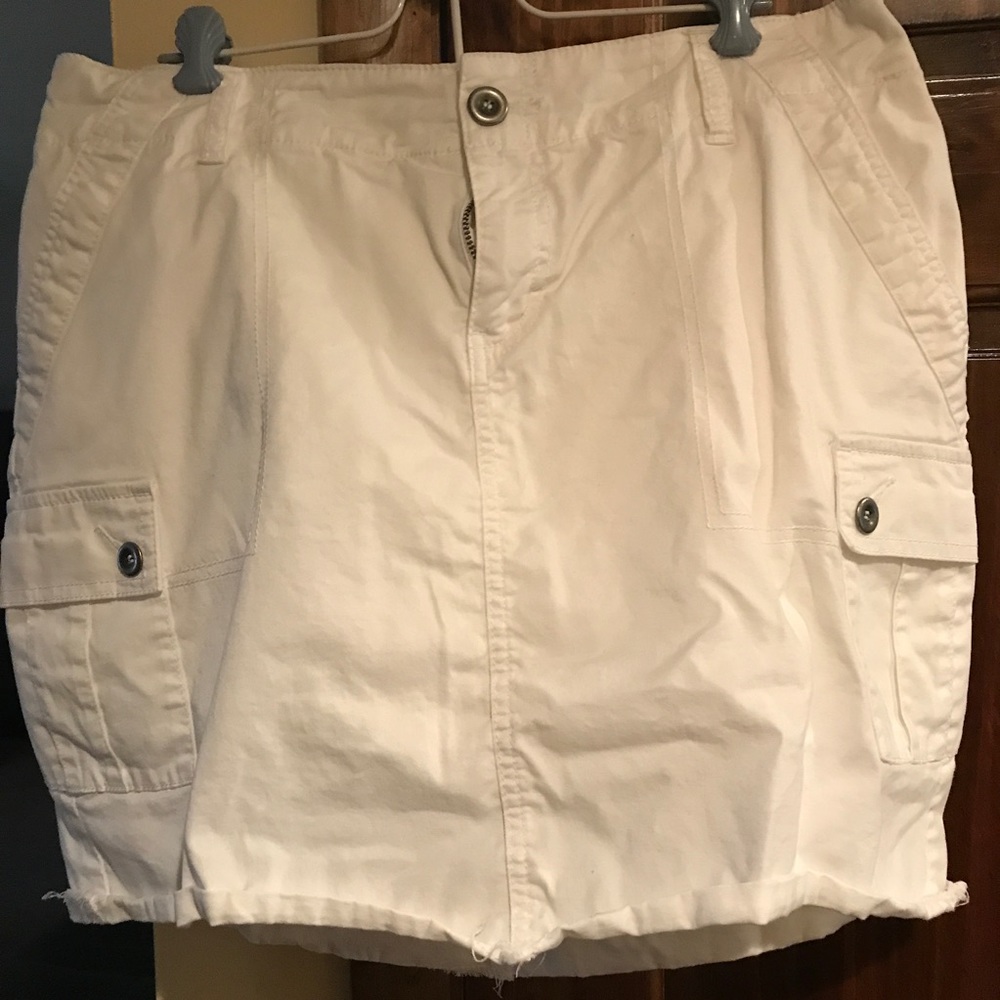 Denim white Jean skort
