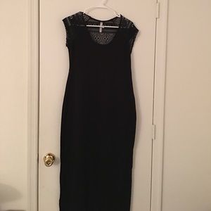 Black dress with laced back