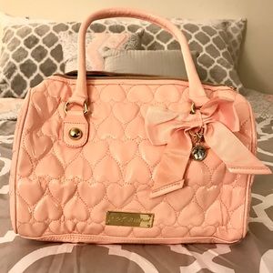 Betsey Johnson Quilted Heart Purse