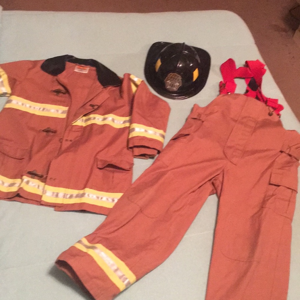 Boys Firefighter Costume WORN ONCE
