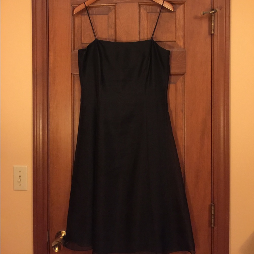 Ann Taylor Midi-Length Silk Evening Dress