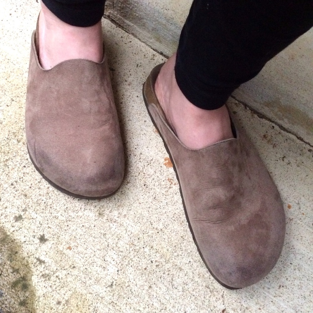 Birkenstock Tatami Tan Leather Clogs Size 8