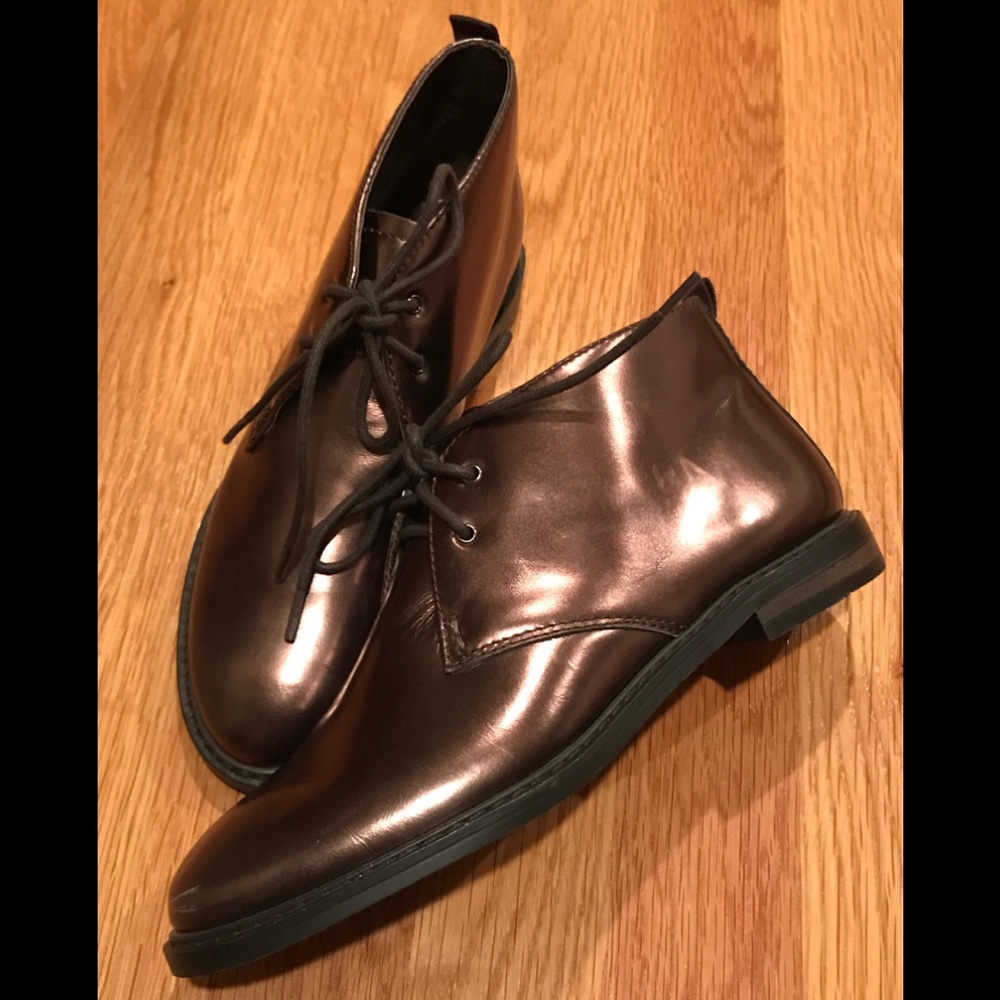 Franco Sarto artists collection metallic booties