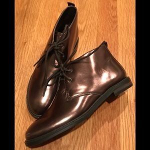 Franco Sarto artists collection metallic booties