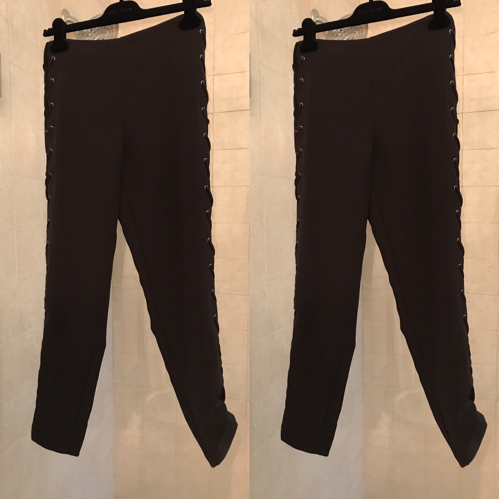Forever 21 side lace up pants