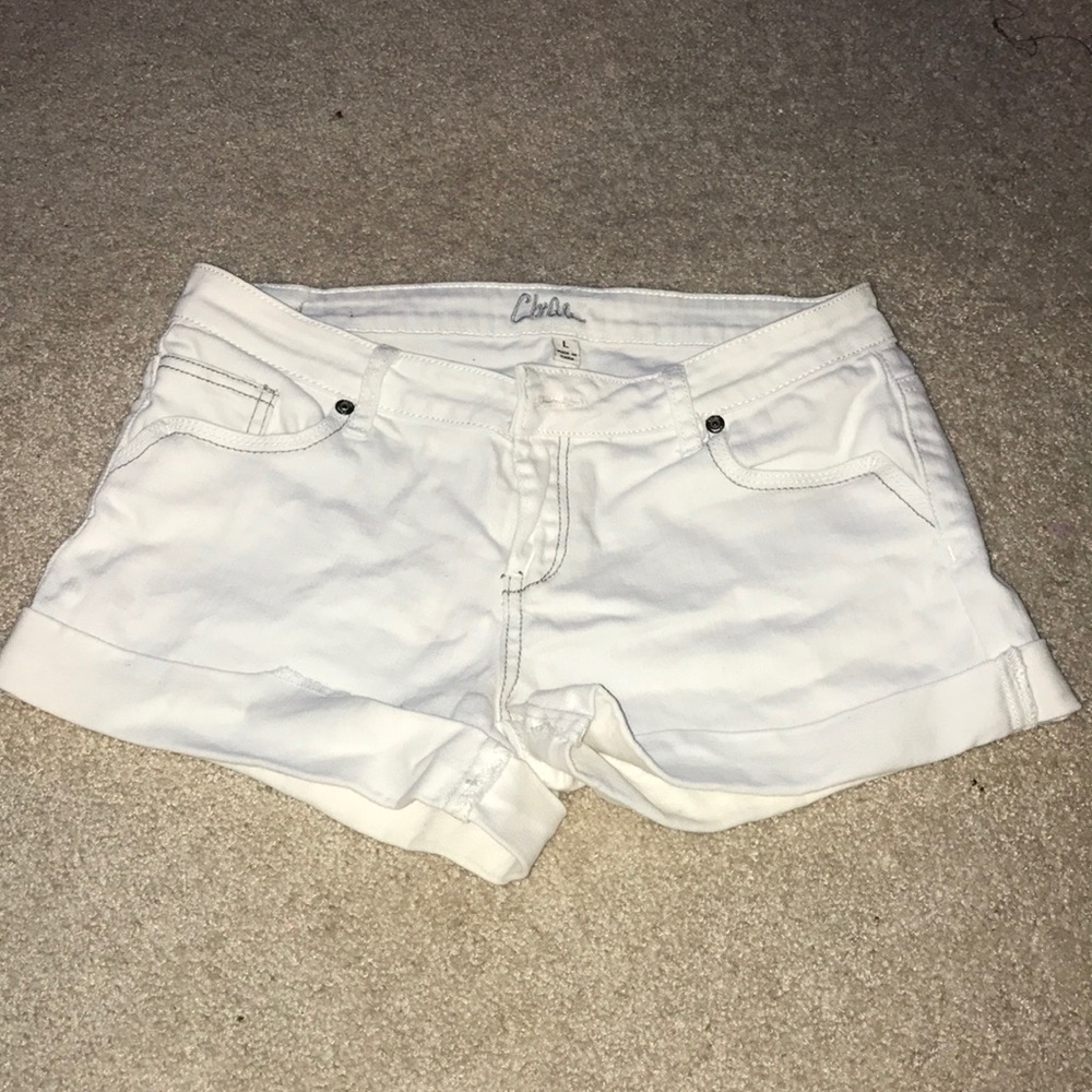 White demon shorts