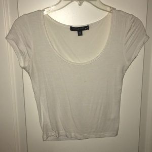 white crop top!