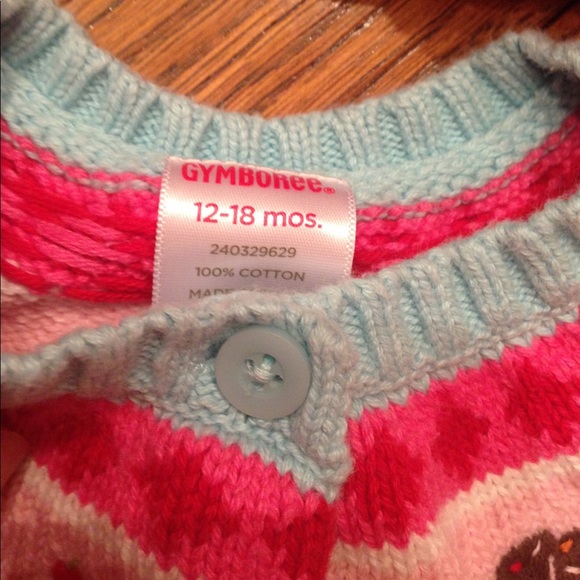 Gymboree light blue cupcake sweater - Picture 2 of 2