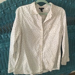 Gap white shirt with blue stars XL