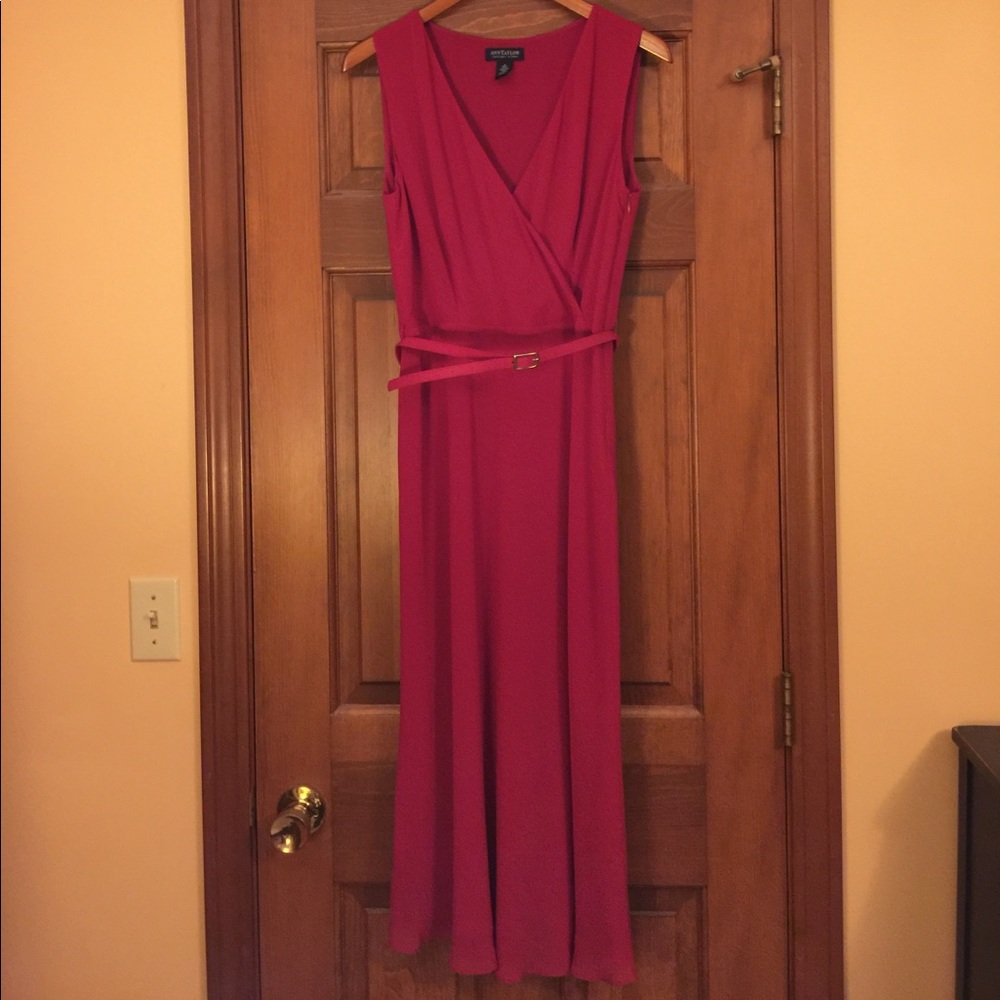 Ann Taylor Factory Store Red Evening Dress
