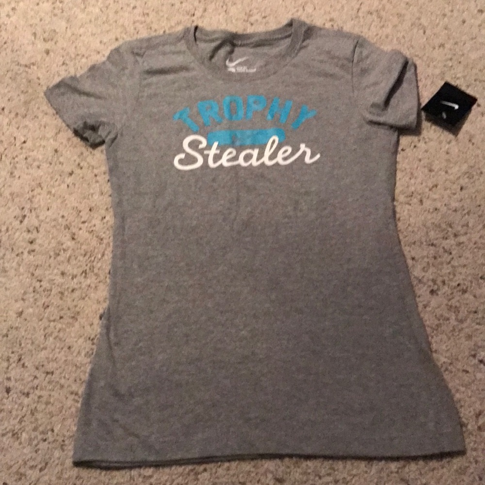 Nike Small Tee - Grey/Blue/White - NEW