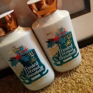 2 frosted coconut snowball lotions BBW