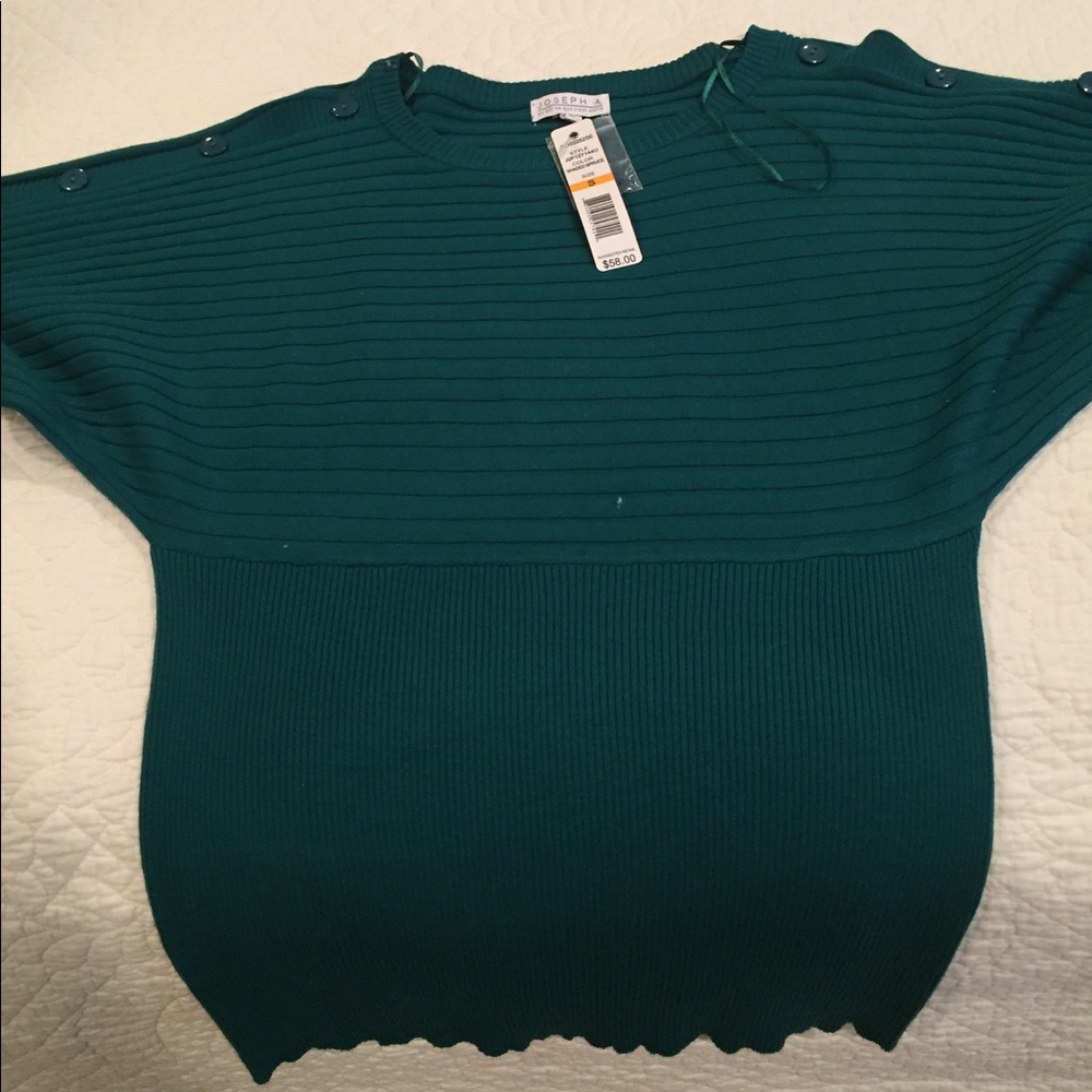 New Joseph Abboud teal sweater