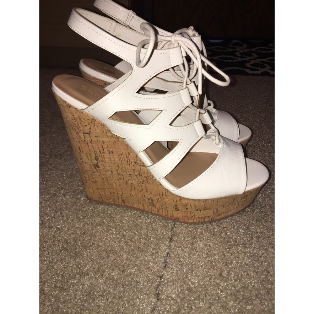Bamboo wedges NEVER WORN