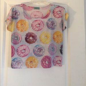 Crop donut top