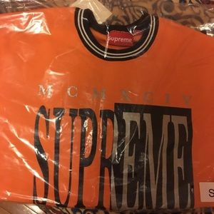 supreme sweater orange