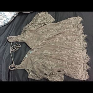 Elegant Lace Cold Shoulder Top