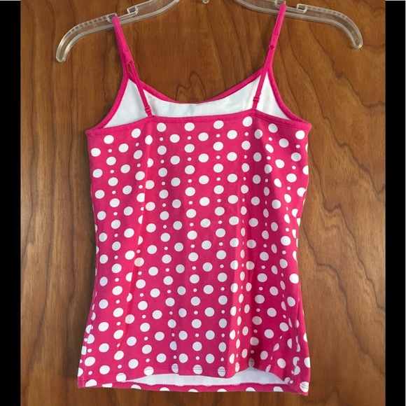 Hot Pink Polk-a-dot Tank and Shrug - Picture 4 of 5