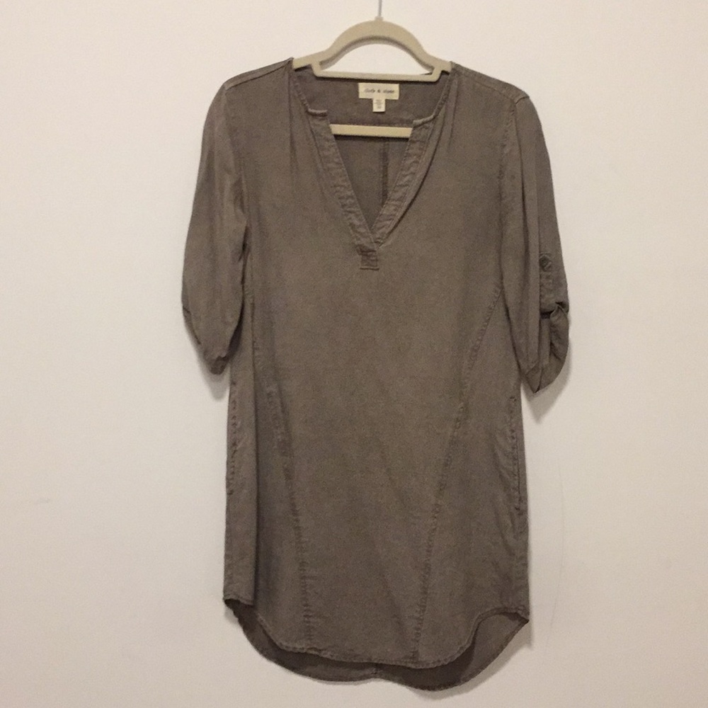 Olive Anthropologie Dress