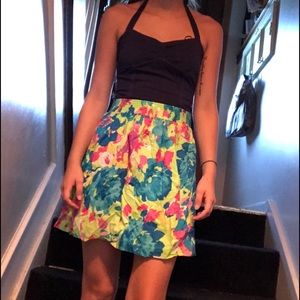 Halter top dress with flowers