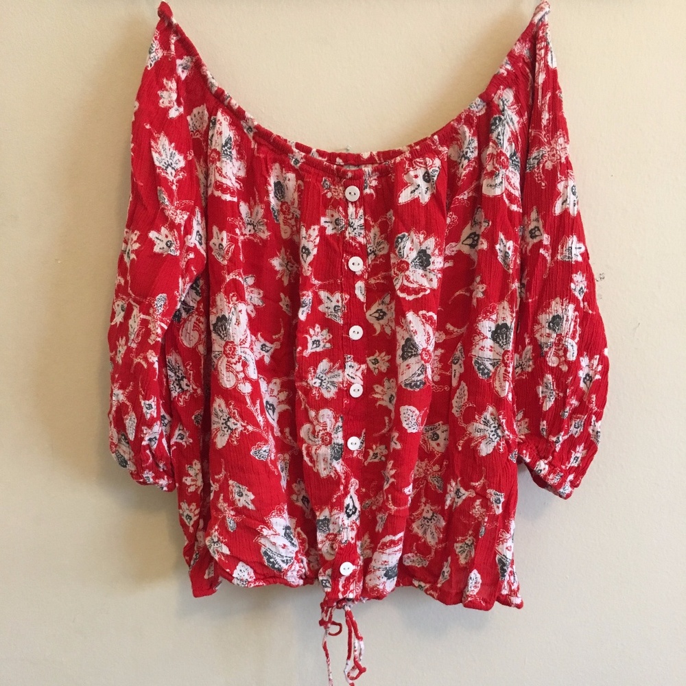 Faithfull the Brand Off Shoulder Blouse