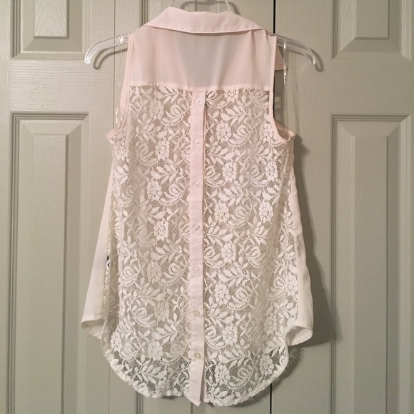 Cream Lace Tank - Picture 2 of 2