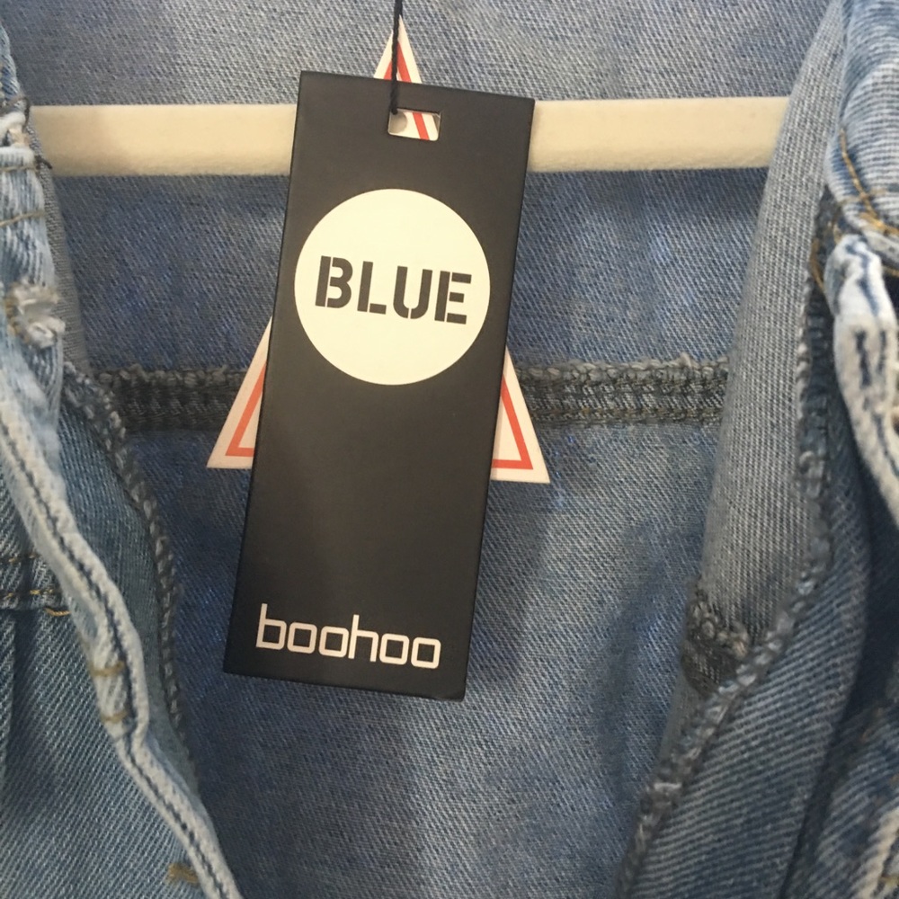 Floral Ribbed Denim Jacket - Picture 6 of 6