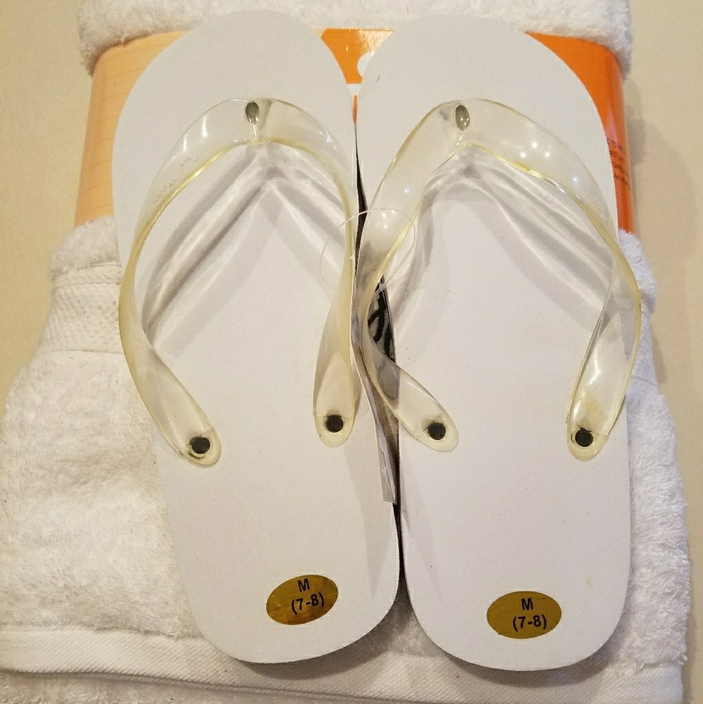 Just Married Flip Flops