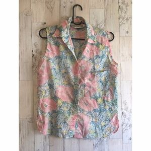 Vintage Diane Von Furstenberg Floral Top