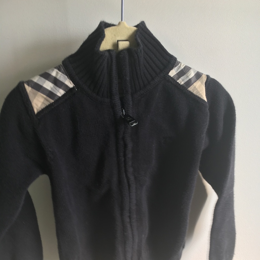 Burberry zip cardigan
