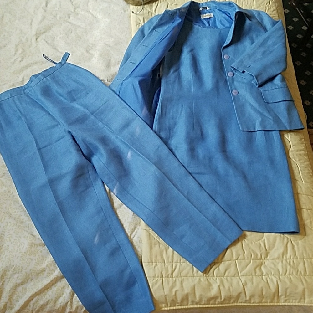 Classic linnen blend pants and dress suit