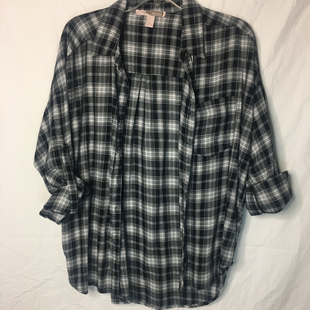 Black and white flannel