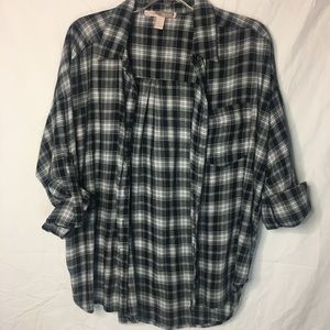 Black and white flannel