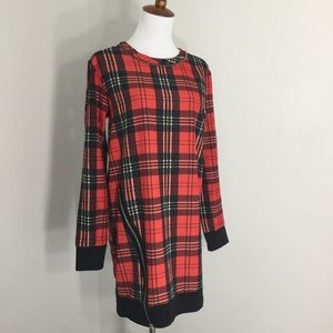 OFFER PENDING! Zara red plaid tartan dress M