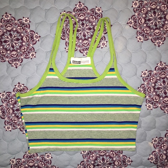 Striped crop cami ✨ - Picture 1 of 3