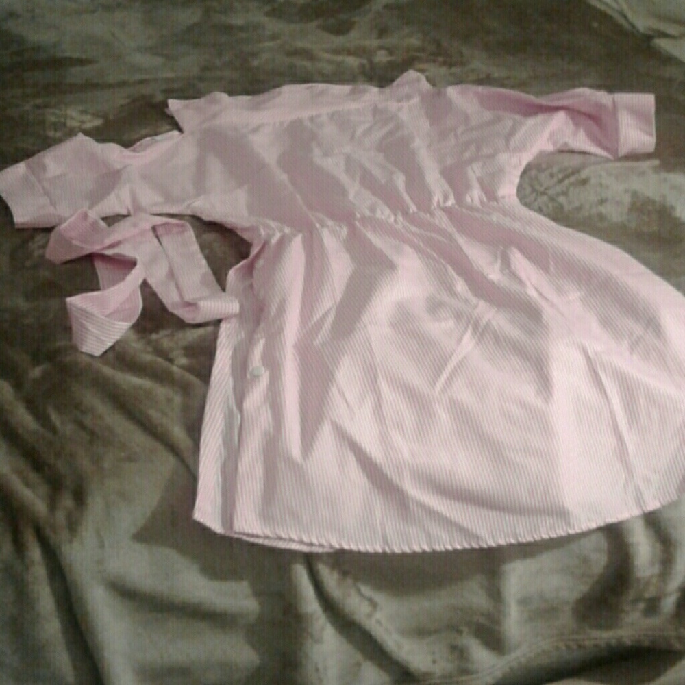 New Pink Pinstripe Dress