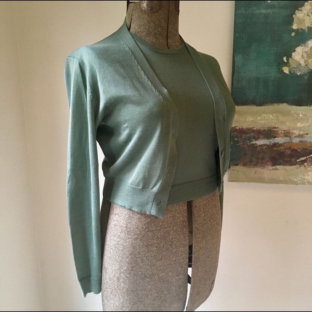 Calvin Klein Green Sweater & Vest Set