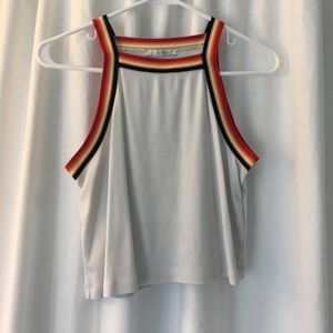 SMALL HALTER ZARA STRIPED CROP TOP