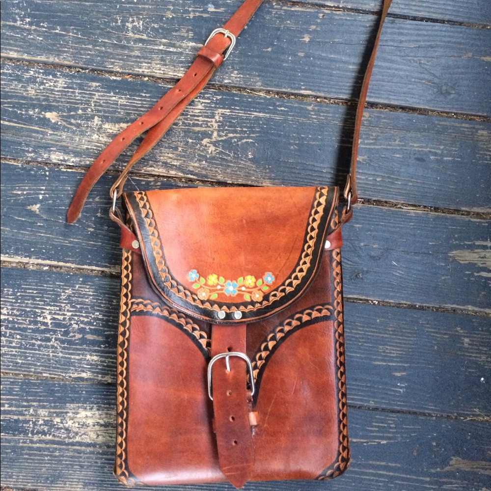 LEATHER DREAM BAG vintage Free People style 🦋🦋
