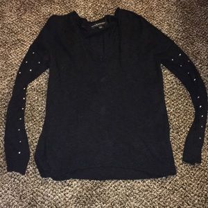 Rock and republic black embellished sweater