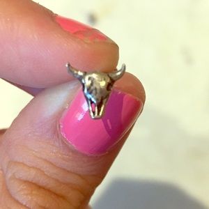 Silver Longhorn Earrings