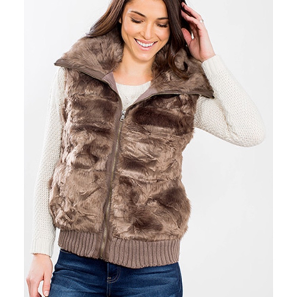 Royalty For Me faux fur vest